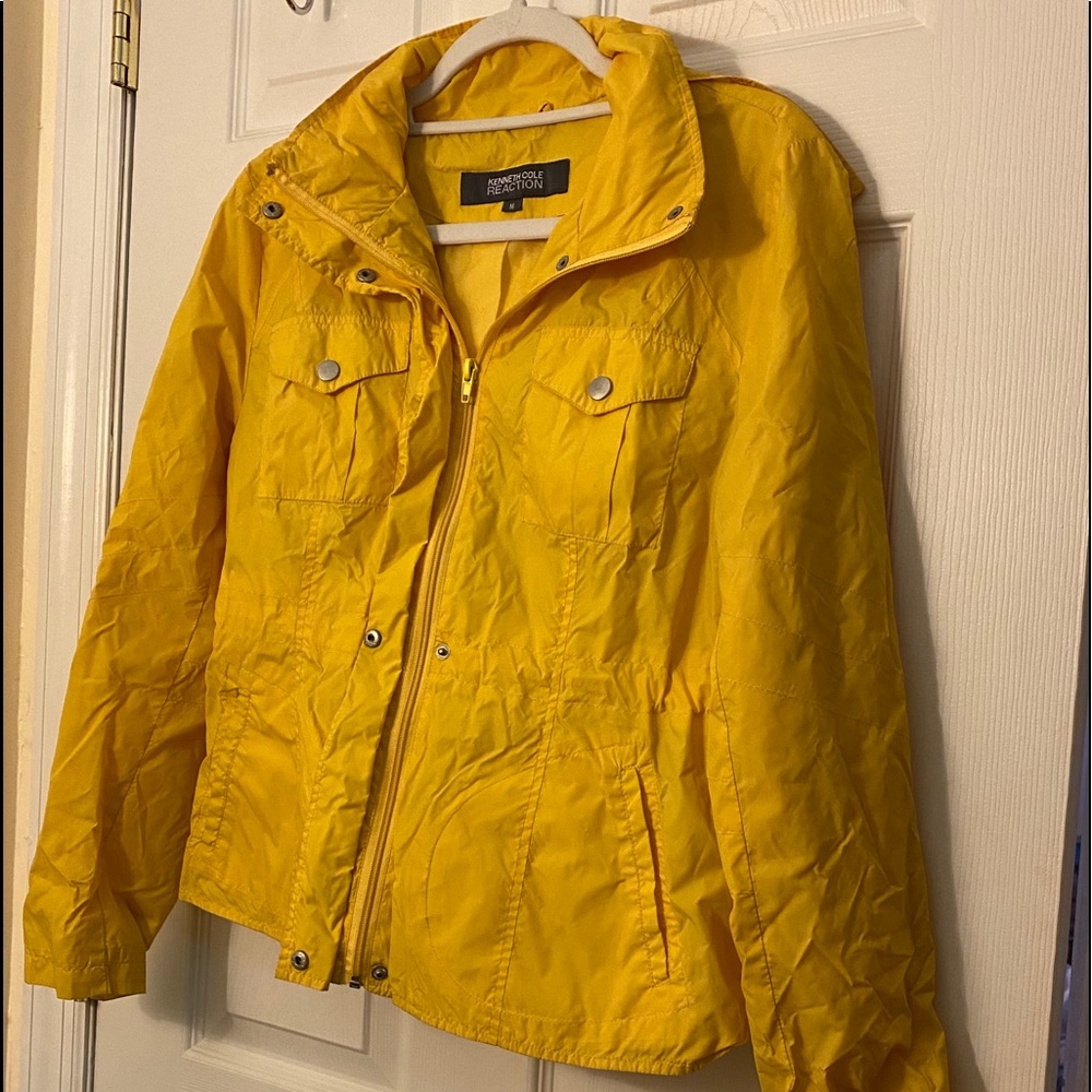 enneth Cole Reaction Size M Nylon Zipper Button Up